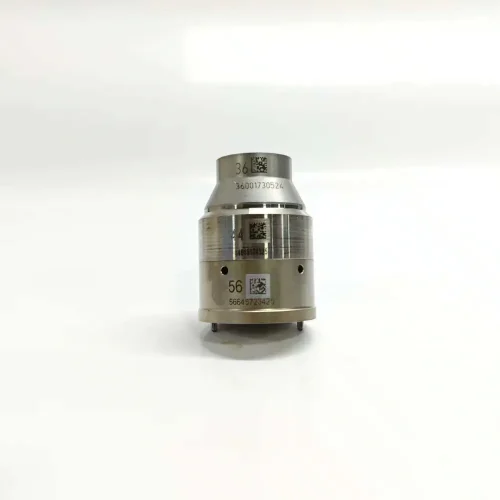 1-1K135753-64-7135-753-E3.3-Electronic-Unit-Injector-Solenoid-Valve-Main-Image Front vertical view of the 1K135753-64 E3.3 series unit injector control valve showing precision laser-engraved codes 36 44 56 and data matrix symbols on the steel body.