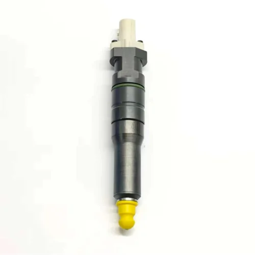 1DA00000-64-BEBU5A00000-EUP-Electronic-Unit-Pump-for-DAF-Trucks-Main-Image 1DA00000-64 BEBU5A00000 electronic unit pump (EUP) suitable for DAF trucks, matching OE numbers 1625753, 1668325, 2135456. Upright front view on a white background, highlighting body and yellow protective cap.