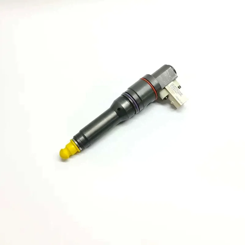 1fd00003-64-bebj1d00003-f2p-smart-injector-daf-gallery-1-isometric-right Angled right side profile of F2P smart fuel injector 1FD00003-64 showing electrical connector.