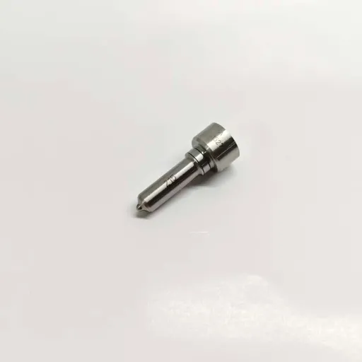 2-L215PBC-EUI-Diesel-Injector-Nozzle-Angled-View Angled view of the L215PBC diesel injector nozzle showing the smooth machined metallic body surface and specialized atomization spray tip.