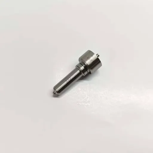 2-L222PBC-EUI-Diesel-Injector-Nozzle-Angled-View Angled view of the L222PBC diesel injector nozzle component highlighting the precision ground sealing shoulder and atomization spray tip.