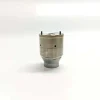 5-HRE384-Remanufactured-Series-Control-Valve-Inverted-View Inverted side profile layout of the unit injector valve component highlighting the smooth metallic outer housing surface and fluid control orifices.