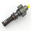 DAF-Truck-1625753-Unit-Pump-1DA00000-64-Angle-View-1 45-degree angle view of aftermarket unit pump 1DA00000-64 suitable for DAF system 1625753, 1668325, 2135456, highlighting the top metal housing and spring assembly.