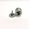 John-Deere-3840043-Unit-Injector-Valve-1K060372-64-Bottom-Profile Inverted bottom angle view of replacement injector control valve 1K060372-64 suitable for John Deere heavy-duty fuel systems, displaying internal base channels alongside its corresponding armature plate component.