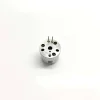 Top-down profile view of aftermarket E1 series unit injector control valve 7206-0379 suitable for Volvo, displaying the laser-etched matrix data tracking code on the polished outer casing surface.