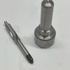 dlw-nozzle-nz7001-l221pbc-needle-disassembly-angled Angled disassembled view of DLW NZ7001 nozzle and matching needle, highlighting the micro-ground sliding surfaces for high-pressure sealing.