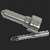 dlw-nozzle-nz7002-l216pbc-needle-detail-view DLW NZ7002 high-precision internal needle valve and nozzle body assembly on a black background.